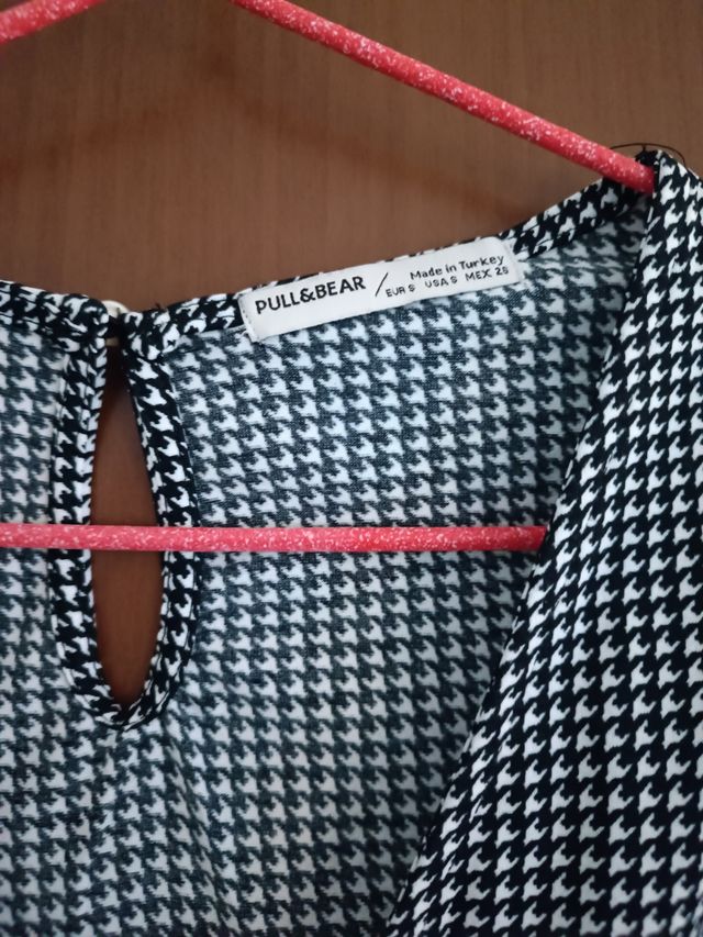 Tuta jumpsuit Pull&Bear S bianco-nero