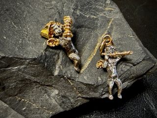 Angelitos plata de ley /oro 14k