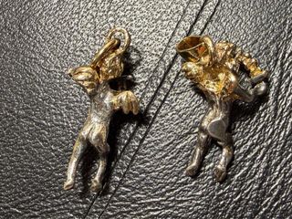 Angelitos plata de ley /oro 14k
