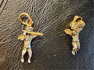 Angelitos plata de ley /oro 14k