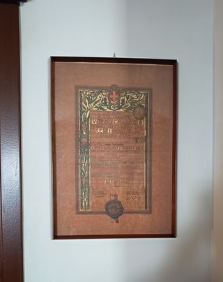 Antico quadro seconda guerra mondiale 
