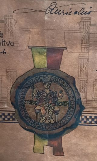 Antico quadro seconda guerra mondiale 