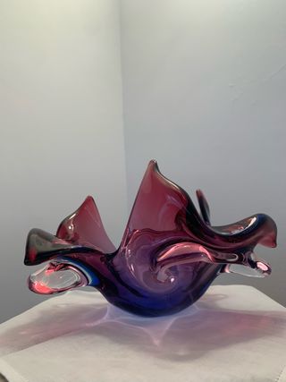 Centrotavola anni 60 in vetro di Murano