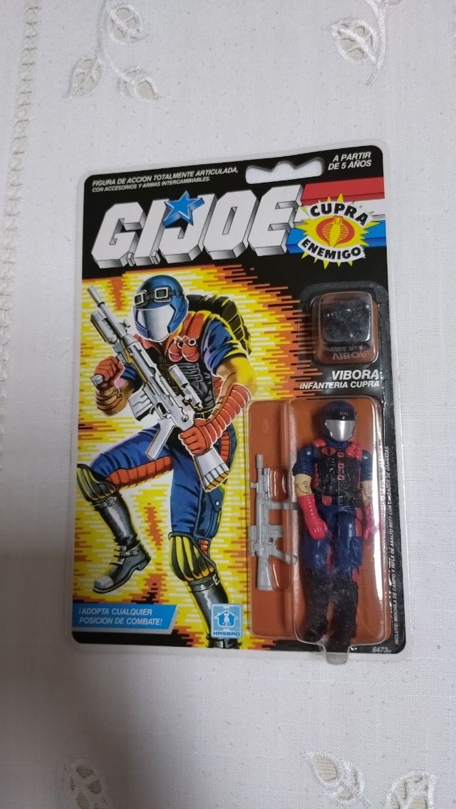 Blister español sellado Gi Joe Víbora Serie 1