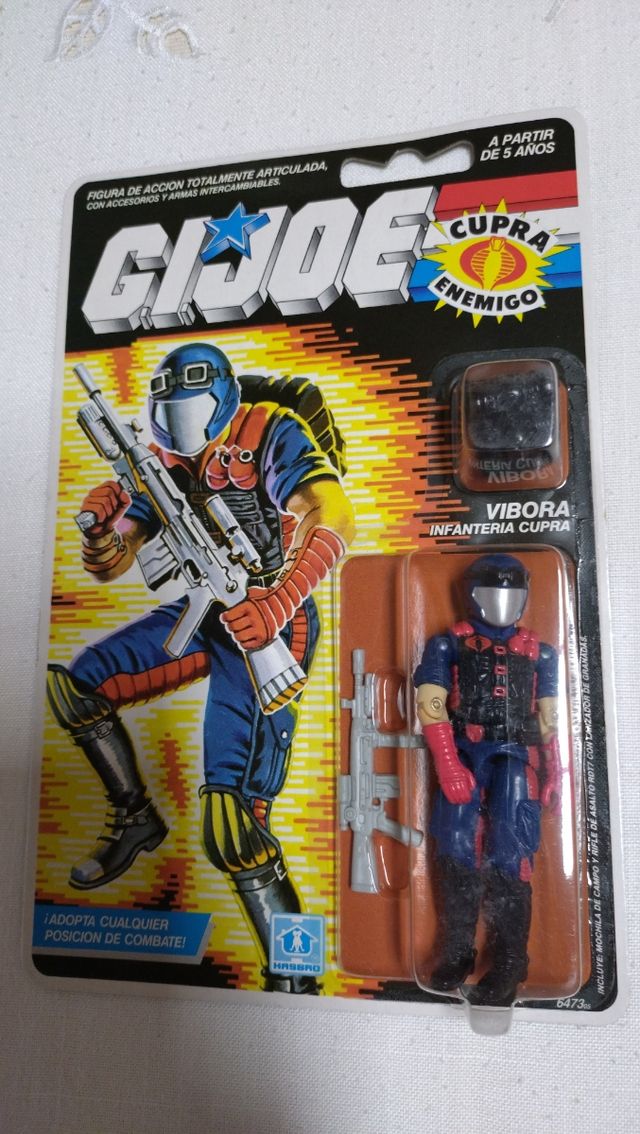 Blister español sellado Gi Joe Víbora Serie 1