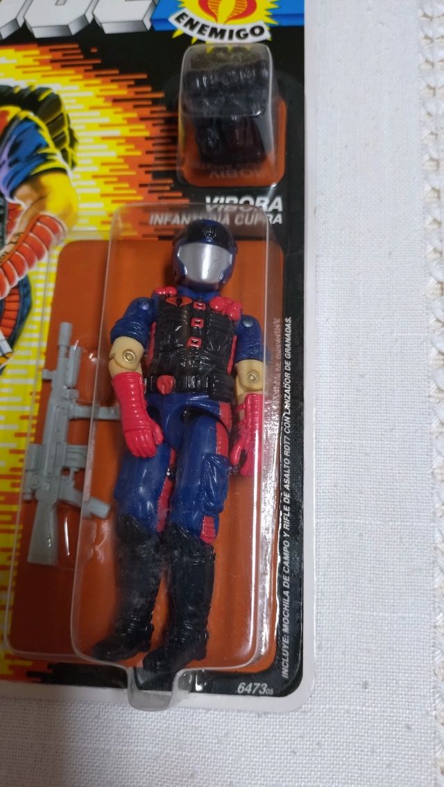 Blister español sellado Gi Joe Víbora Serie 1