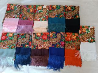 Mantón flecos 160x160