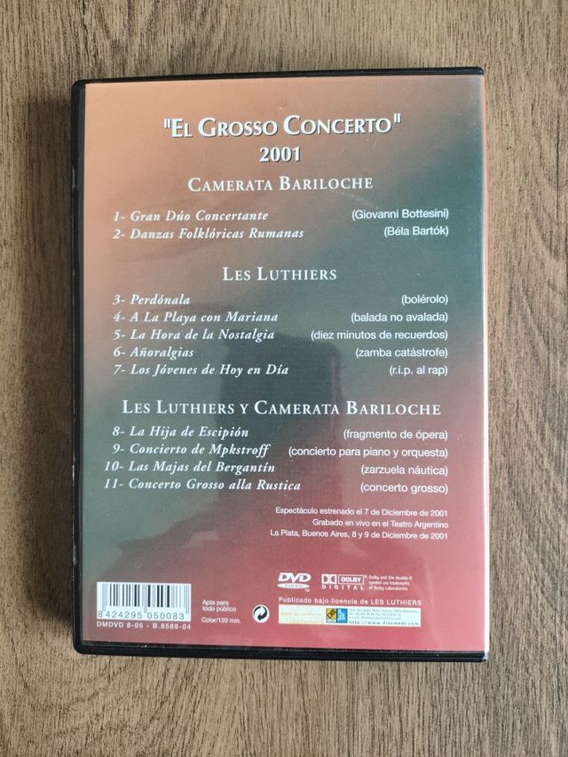 DVD Les Luthiers - El Grosso Concerto