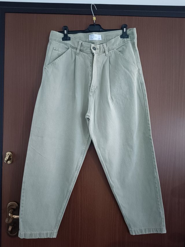 Pantaloni Bershka beige tg EU40