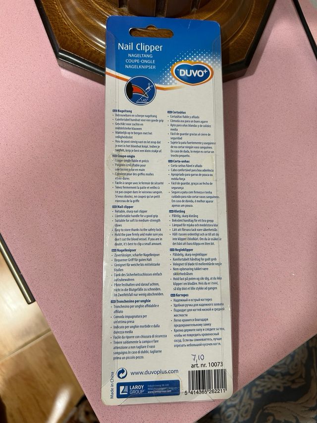 Bote porcelana perro + cortaúñas