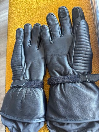 Guantes moto calefactables piel talla M