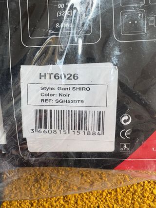 Guantes moto calefactables piel talla M