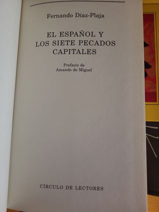 El español y los siete pecados capitales