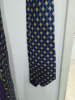 Corbata Cánovas Club azul-amarilla