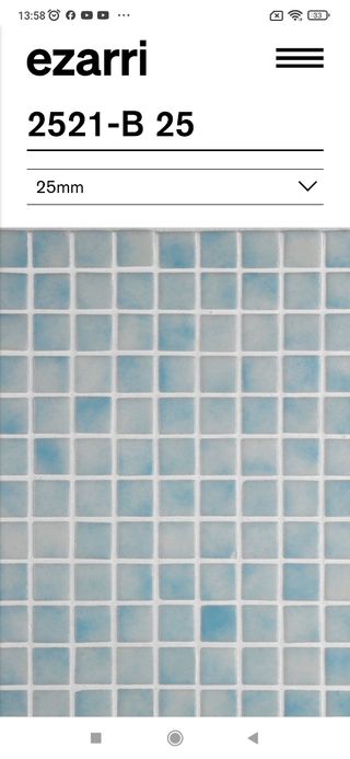 Gresite piscina azul Ezarri 2m2