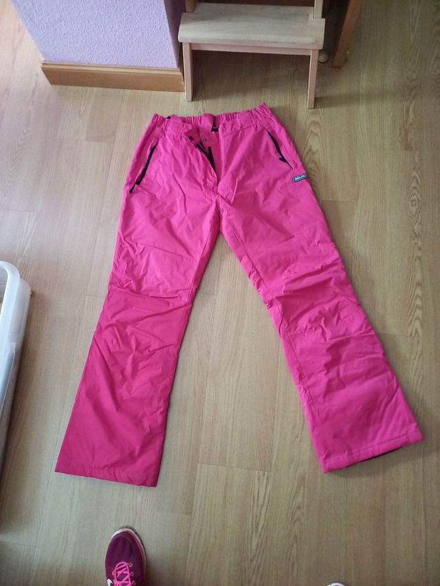Pantalón de nieve rosa fusia talla XL