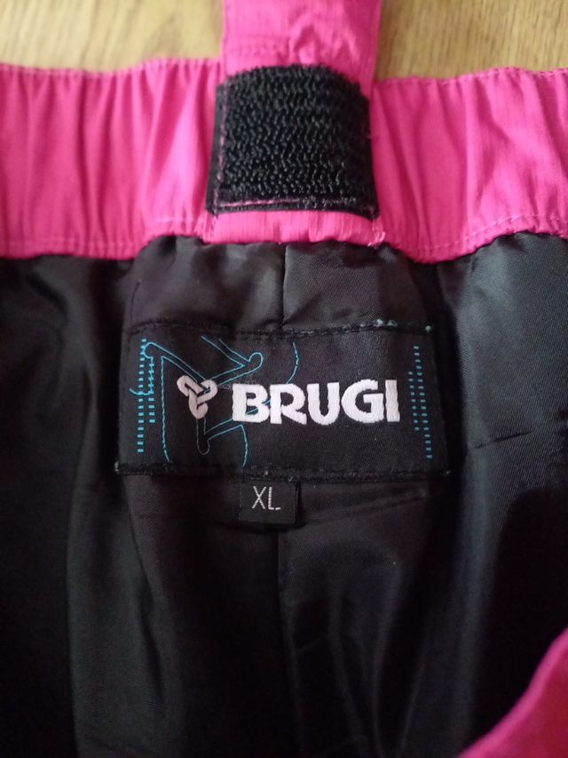 Pantalón de nieve rosa fusia talla XL