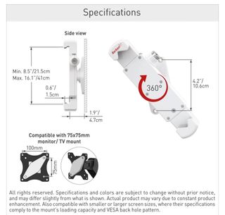 Soporte pared tablet 7-14 pulgadas