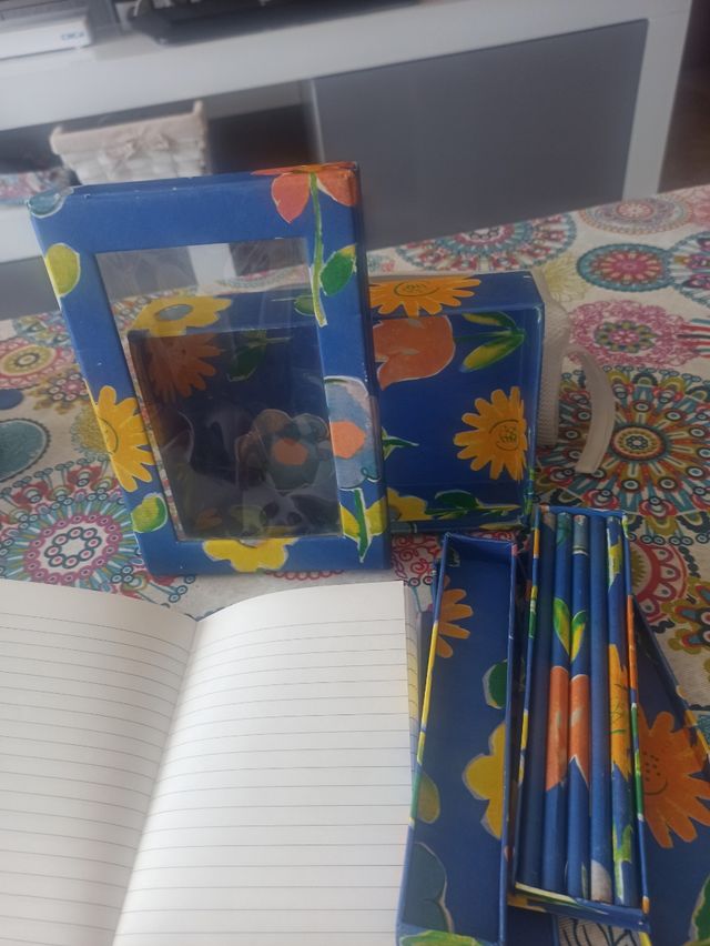 Set escritorio vintage floral