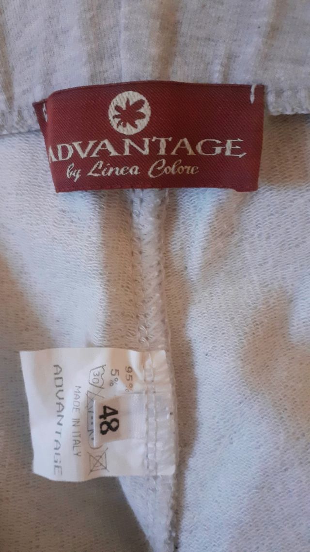 Pantaloni cotone felpato