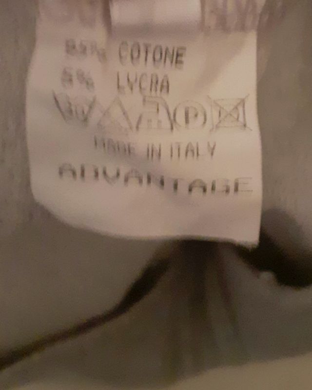 Pantaloni cotone felpato