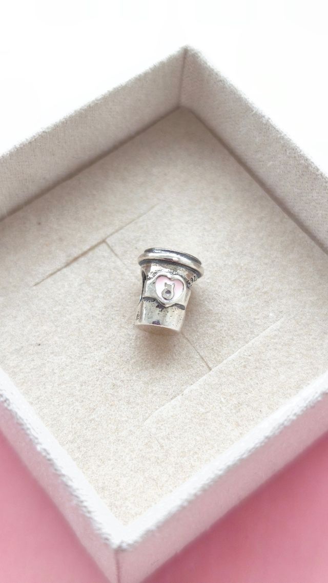 Charm Taza de café plata 925