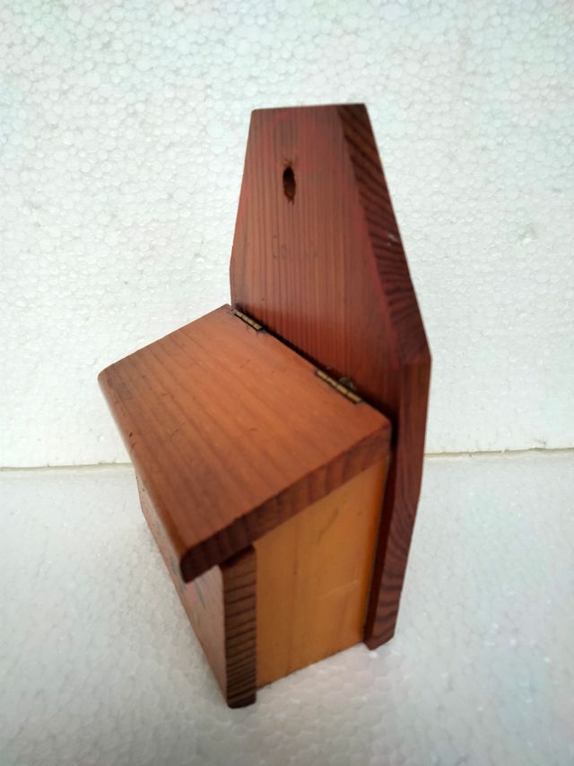 Scatola in legno porta fiammiferi sale