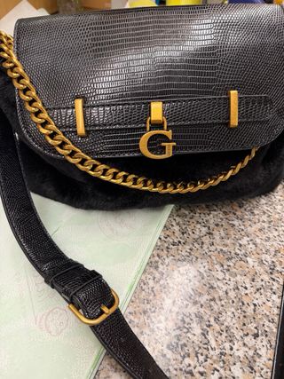 Borsa a tracolla Guess nera