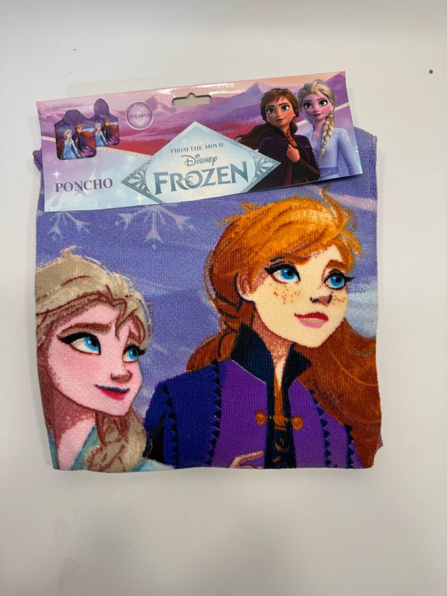 Poncho Microfibra Praia Frozen Elsa 55x110cm
