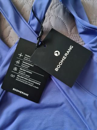 Top deportivo Boomerang azul