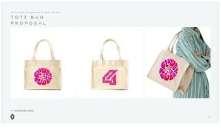 Bolso rígido de lona Flower Power