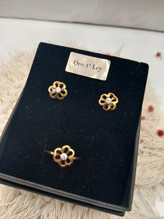 Conjunto de comunión en Oro 18k.