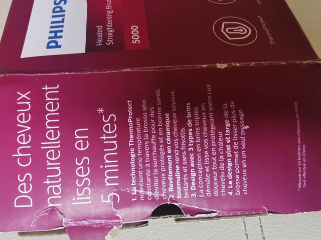 Cepillo alisador Philips - Cabello liso