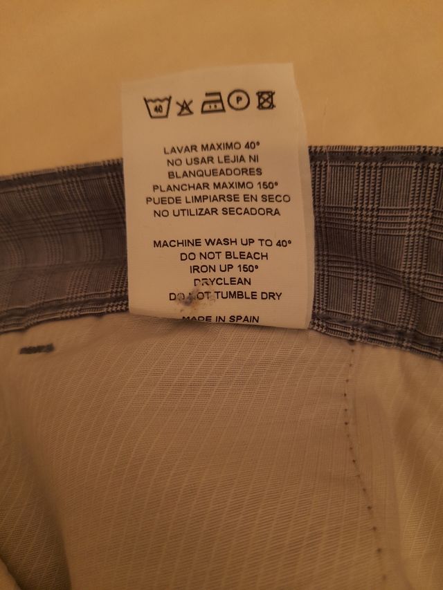 Pantalón LCDN Couture cuadros azul