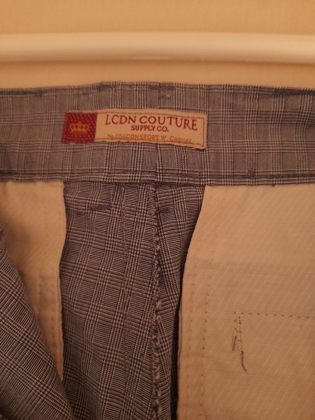 Pantalón LCDN Couture cuadros azul