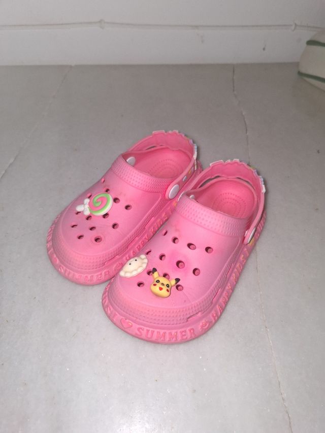 Lote Chanclas niña rosa  de unicornio y chanclas