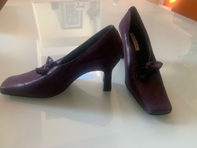 Zapatos CASINO purpura - tacón