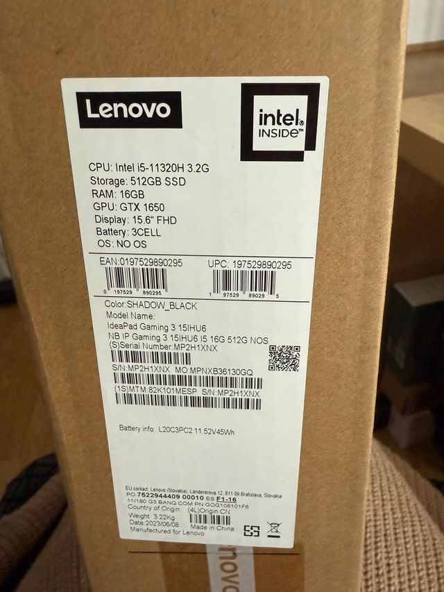 Lenovo IdeaPad Gaming 3 15IHU6