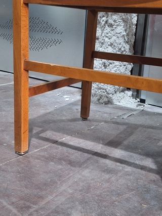 4 Sillas vintage nórdicas - Madera y símil piel