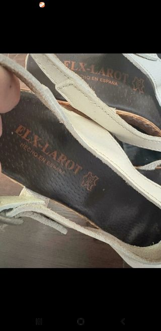 Sandalias cuña blanca Talla 37