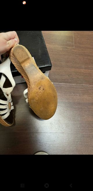 Sandalias cuña blanca Talla 37