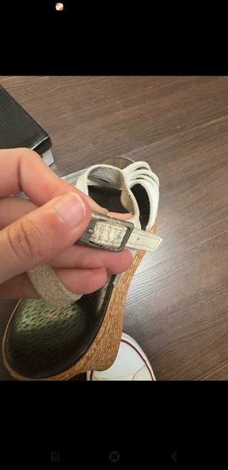 Sandalias cuña blanca Talla 37