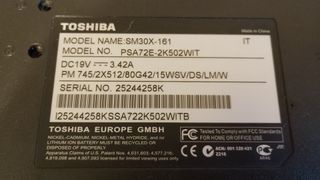 toshiba satellite sm30x-161 per ricambi si accende