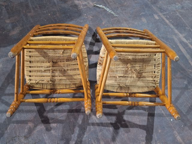 2 Sillas Madera - Estilo Rústico