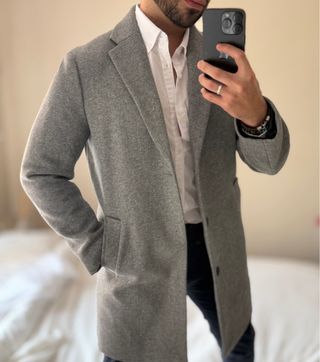 Abrigo zara gris nuevo sin estrenar 