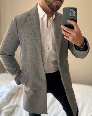 Abrigo zara gris nuevo sin estrenar 