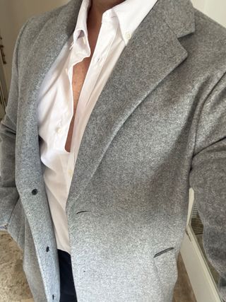 Abrigo zara gris nuevo sin estrenar 