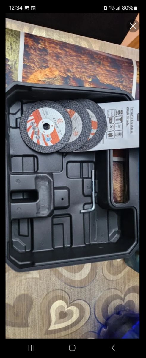 Amoladora angular 12V bateria