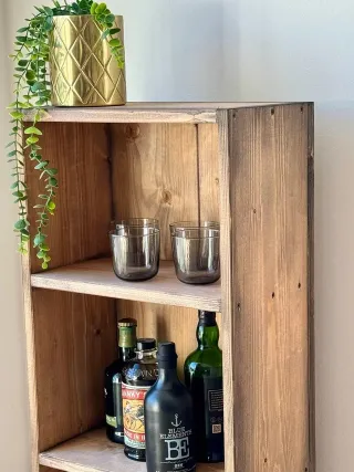 Estantería módulo librería madera maciza