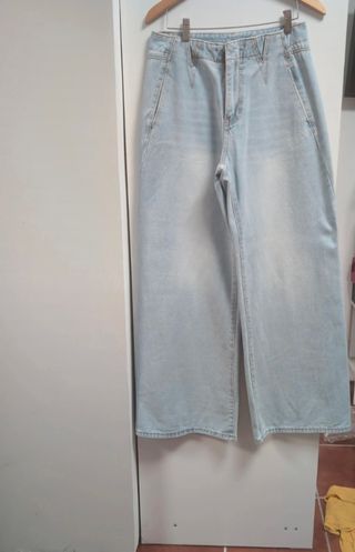 Jeans anchos | Azul claro